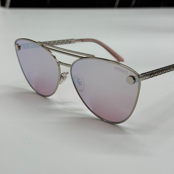 NEW VERSACE VE2267 1000/7V WOMEN SUNGLASSES SILVER/PINK VE2267 10007V EYEWEAR main image 6